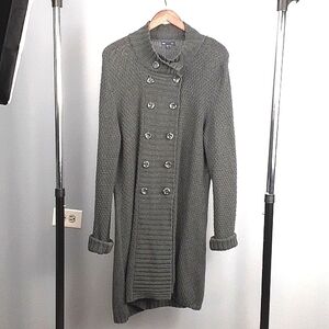 Gap Gray Long Knit Sweater